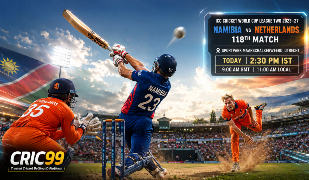 Namibia vs Netherlands, 118th Match Preview | ICC Cricket World Cup League Two 2023–27 | CRIC99