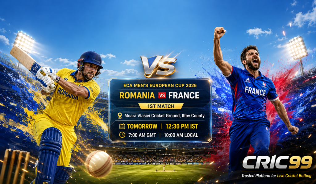 Romania vs France 1st Match by CRIC99